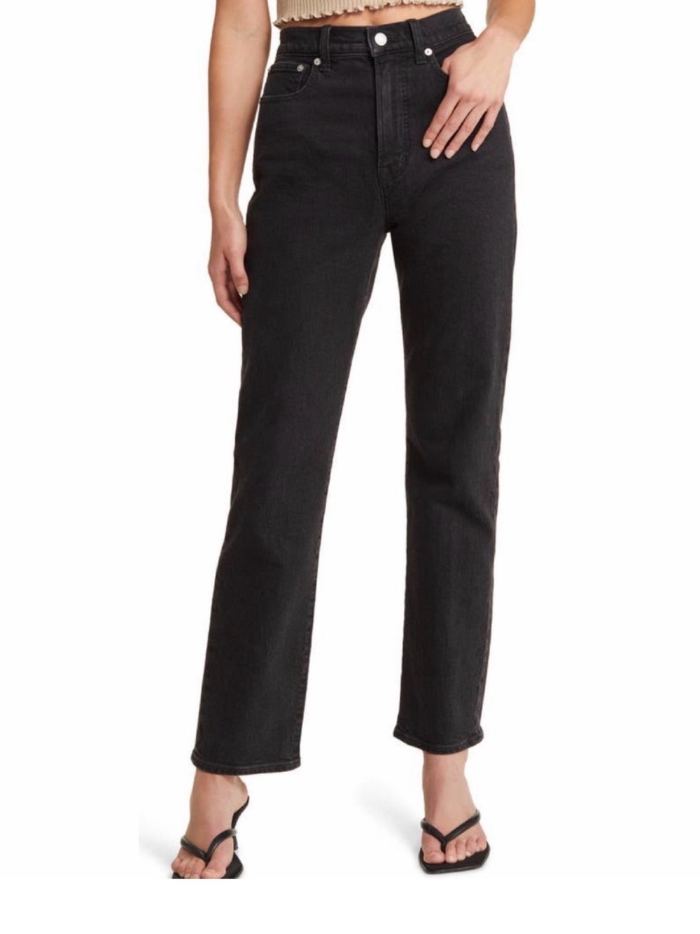 Madewell 90s Straight Leg Women's Jeans - Black Sz 26